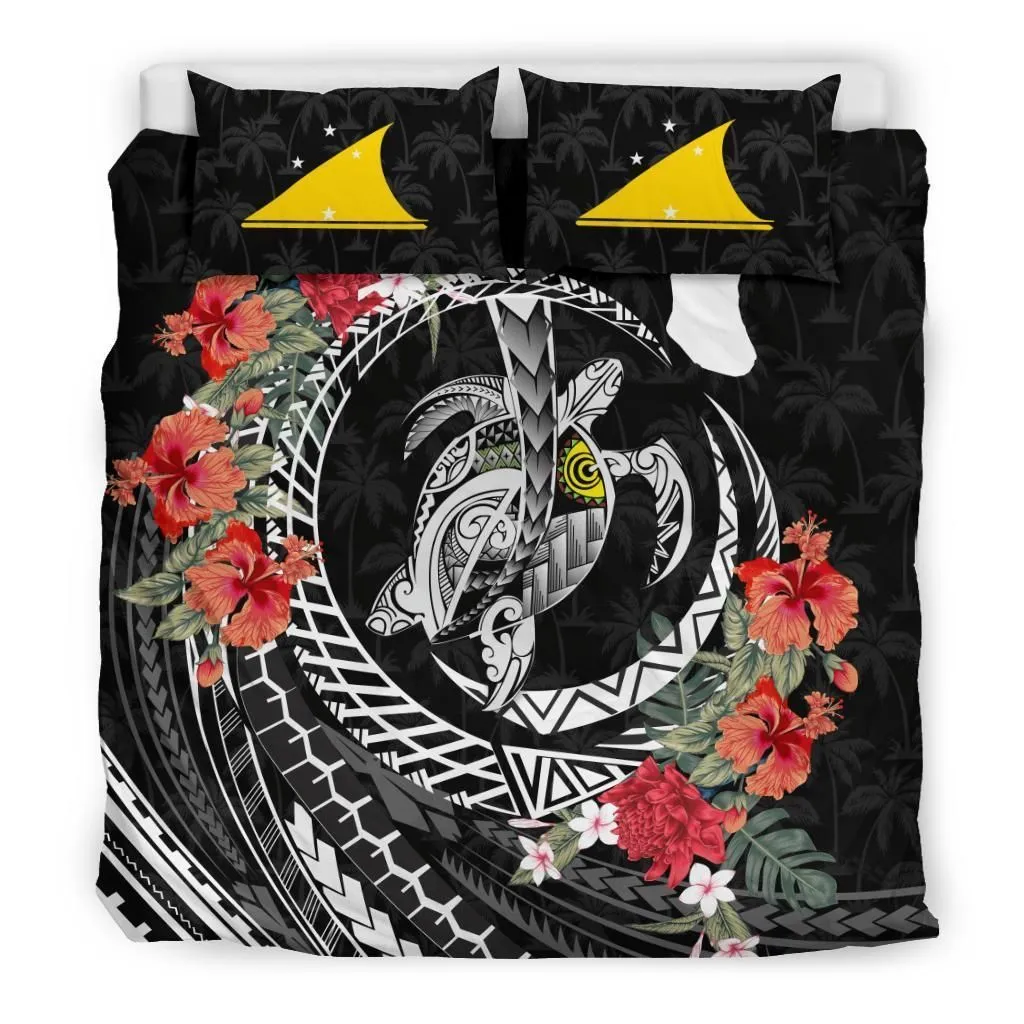 Polynesian Tokelau Polynesia Map Turtle Hibiscus A Bedding Set Camli Pgj