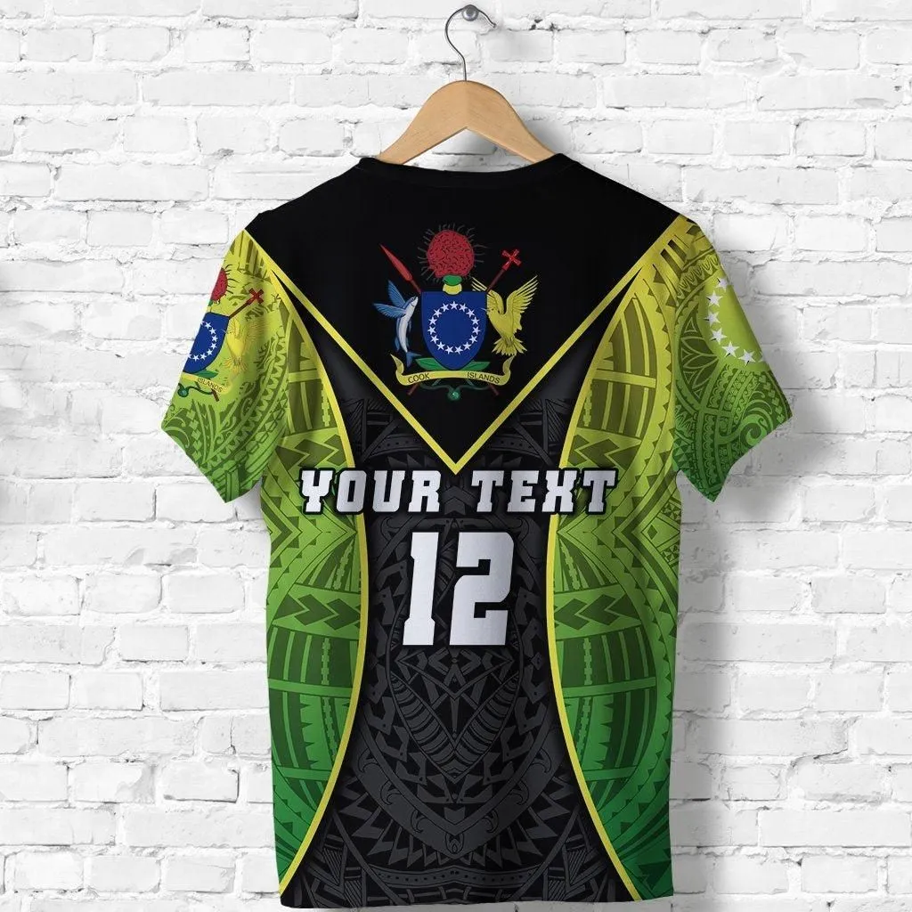 (Custom Personalised) Cook Islands Rugby T Shirt Style Gown