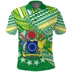 Cook Islands Rugby Polo Shirt New Breathable LT13