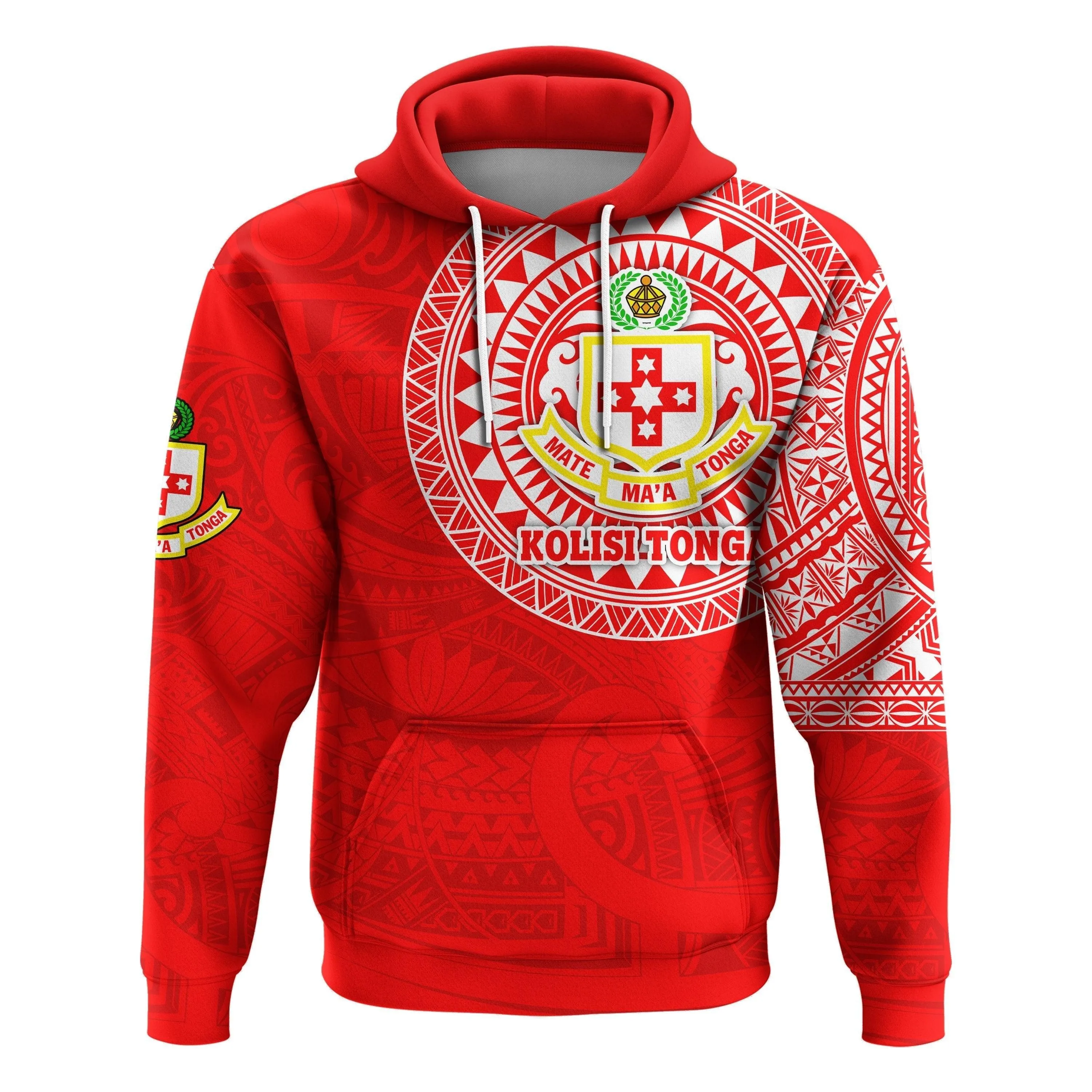 (Custom Personalised) Kolisi Tonga Hoodie Mate Maa Tonga Polynesian Tattoo Style