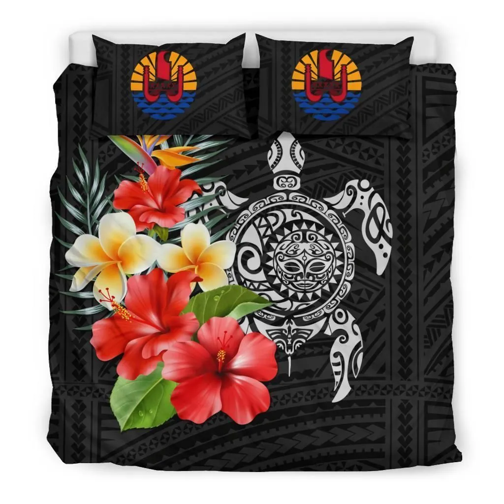 Polynesian Tahiti Polynesian Hibiscus And Plumeria A Bedding Set Camliqz