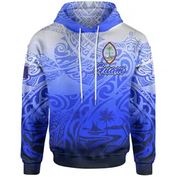 Guam Polynesian Hoodie - Tribal Tattoo With Seal