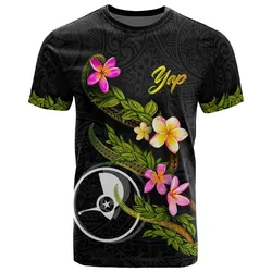 Yap Polynesian T shirt - Plumeria Tribal