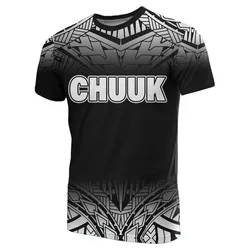 Chuuk All Over T Shirt - Chuuk Polynesian Tattoo Black Fog Style