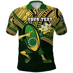 (Custom Personalised) Cook Islands Rugby Polo Shirt Dab Trend Creative