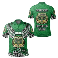 (Custom Personalised) Saineha Tonga Polo Shirt Polynesian Style - Class of 2010 LT16