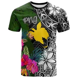 Papua New Guinea T-Shirt - Turtle Plumeria Banana Leaf - BN11
