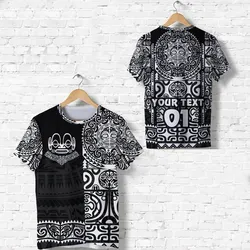 (Custom Personalised) Marquesas Islands T Shirt Marquesan Tattoo Unique Style - Black LT8