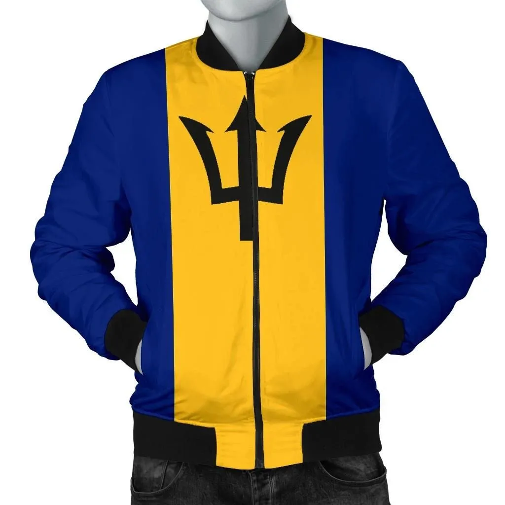 Barbados Men's Bomber Jacket Original Flag A7