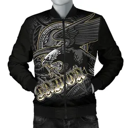 American Samoa Polynesian Eagle Custom Personalised Mens Bomber Jacket - American Samoa Seal
