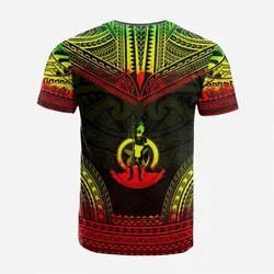 Vanuatu Custom Personalised T shirt - Vanuatu Coat Of Arms Polynesian Chief Tattoo Reggae Version
