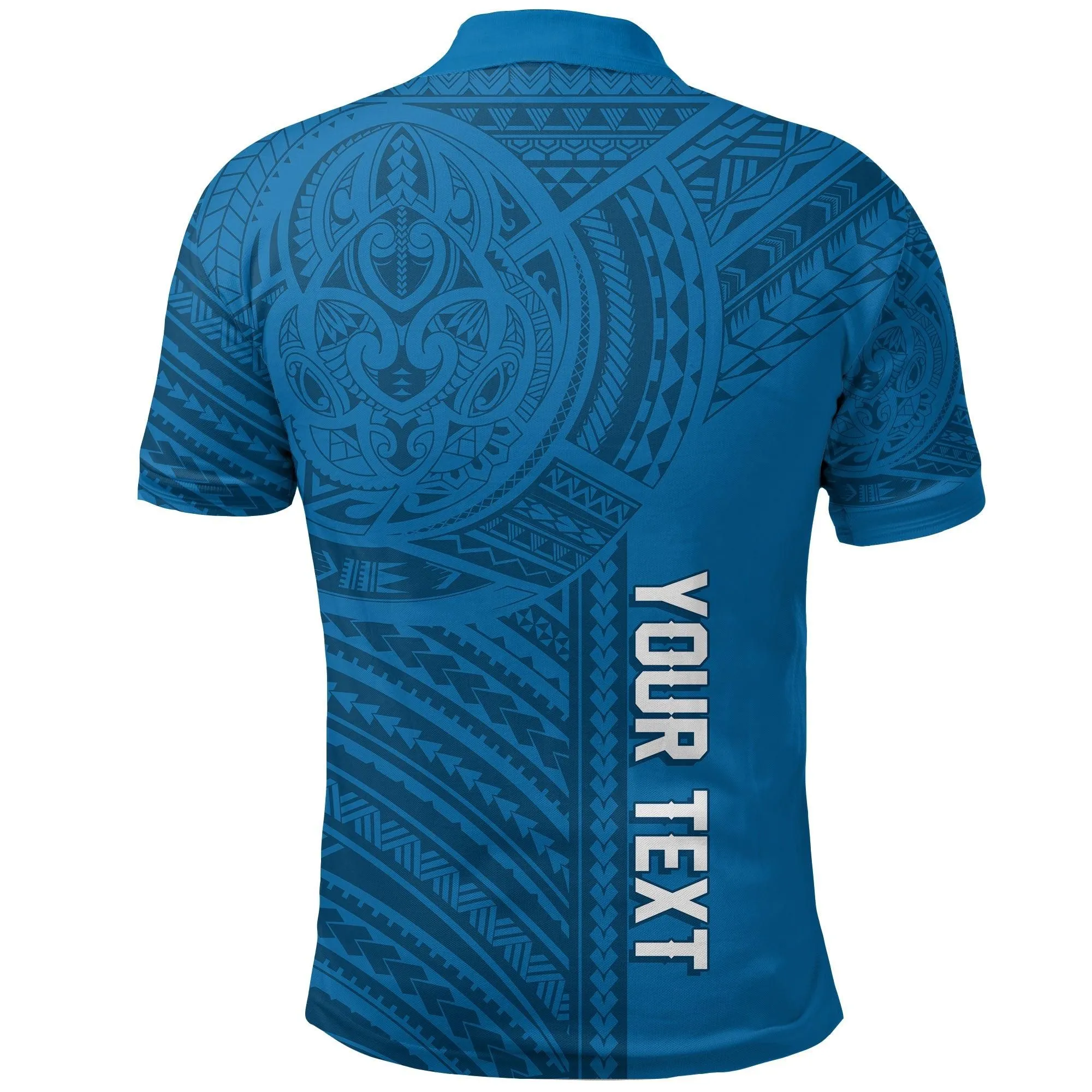 (Custom Personalised) FSM Yap Micronesian Pattern Polo Shirt Tattoo Style LT7