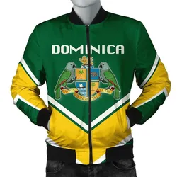 Dominica Coat Of Arms Men Bomber Jacket Lucian Style J5W