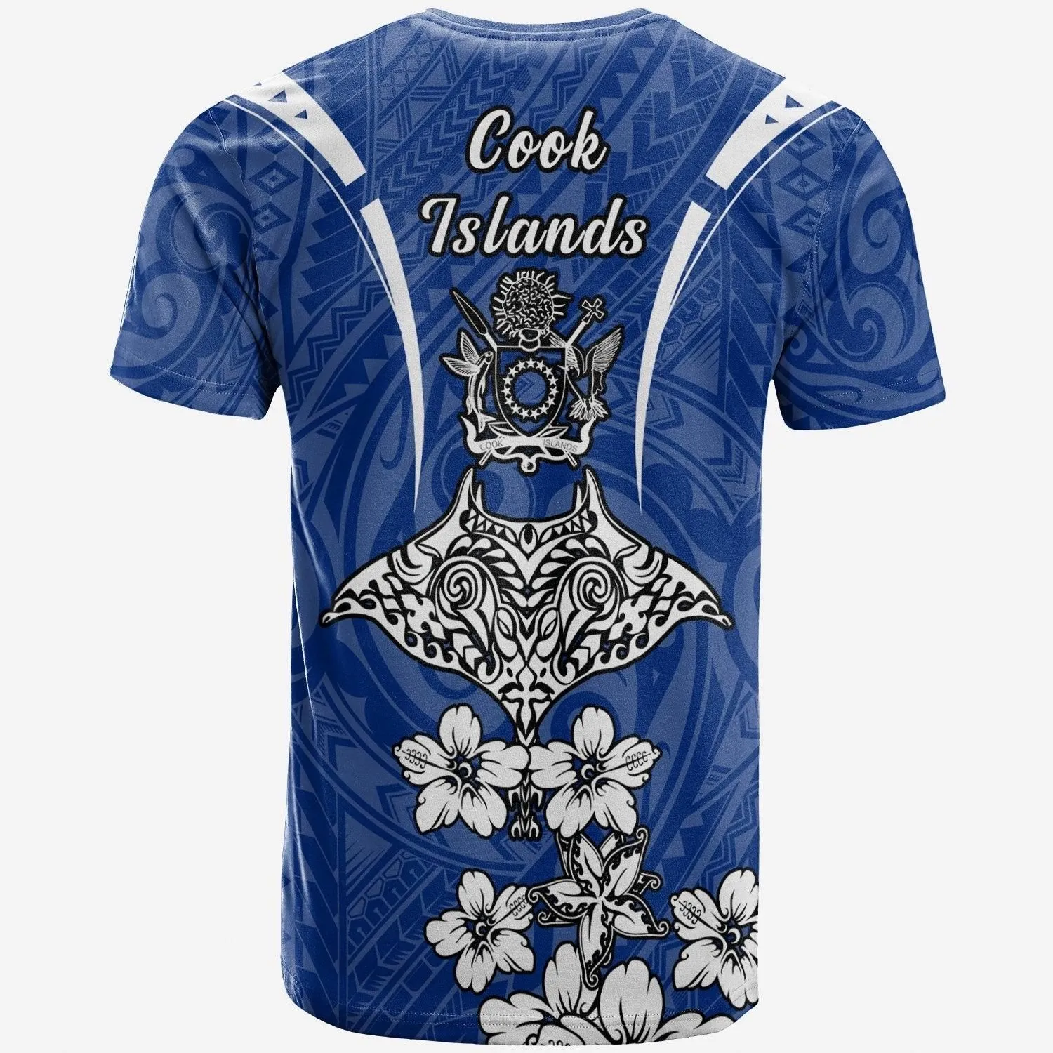 Cook Islands T shirt - Ray Hibiscus