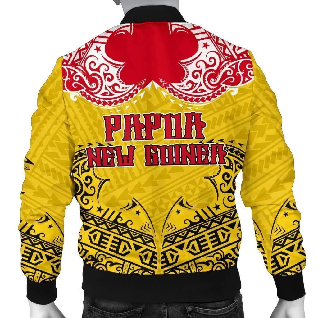 Papua New Guinea Mens Bomber Jacket Melanesia