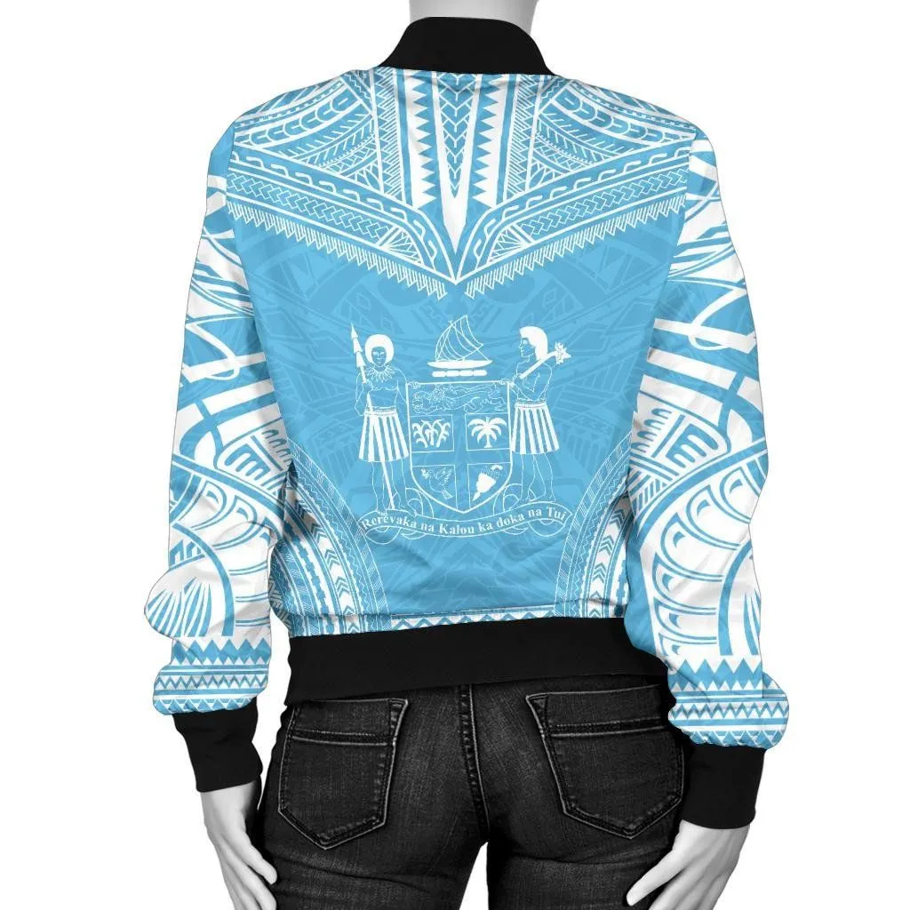 FamilyGater Jacket - Bomber Jacket Fiji Flag Polynesian Chief - Bn10