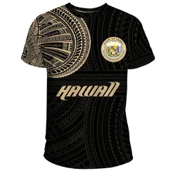 Hawaii T-Shirt Polynesian Tattoo Style A31