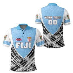 (Custom Personalised) Fiji Polo Shirt Polynesian Sport Style LT16