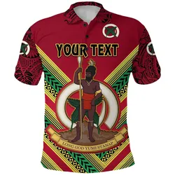 (Custom Personalised) Vanuatu Rugby Polo Shirt Original Style