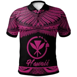 Hawaii Polynesian Polo Shirt - Poly Tattoo Pink Version