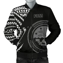 Federated States of Micronesia Pattern Men's Bomber Jacket- BN09
