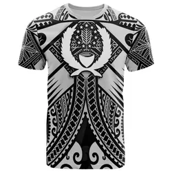 Pohnpei T-Shirts White - Reggae Seal with Polynesian Tattoo