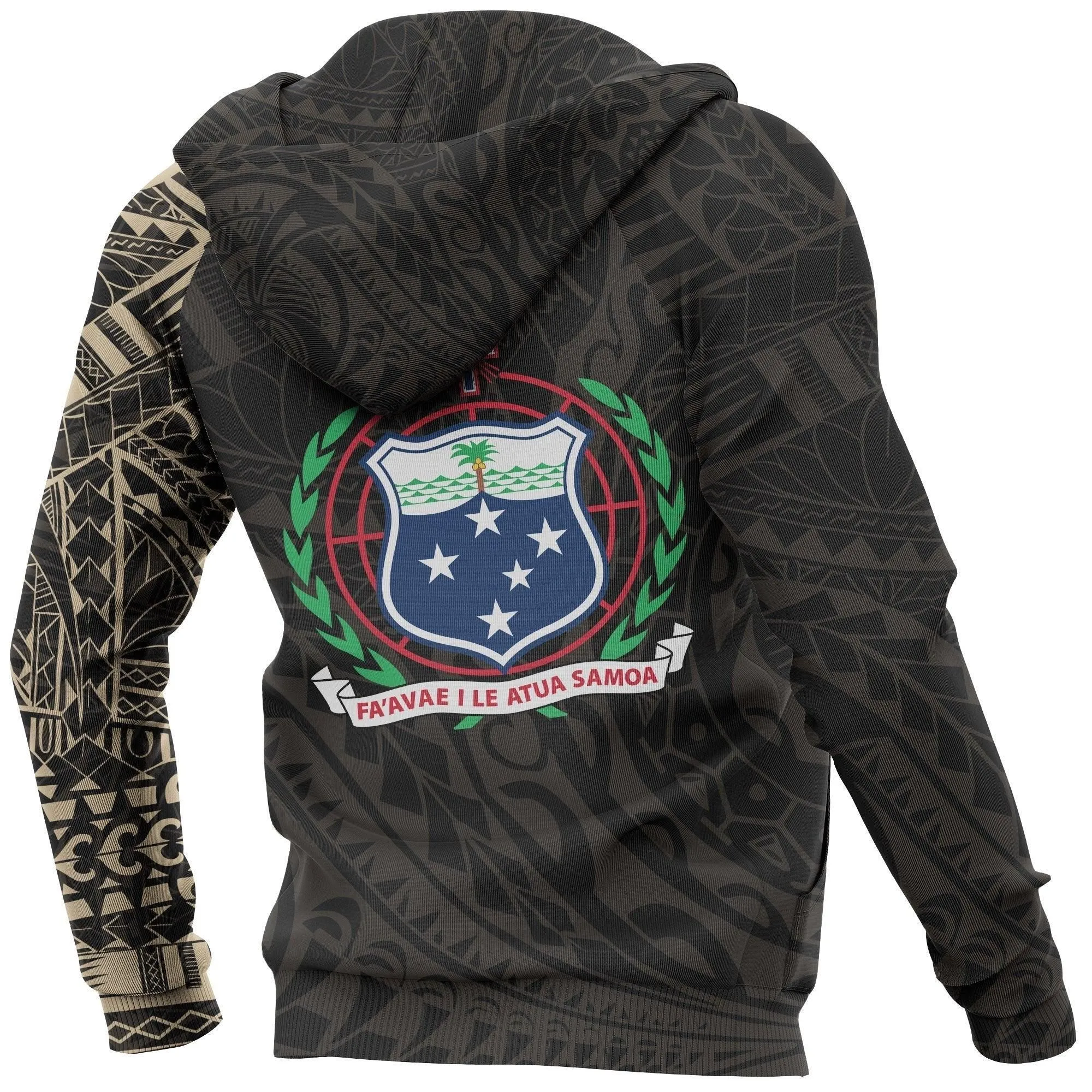 Samoa Hoodie - Samoa Polynesian Tattoo Style