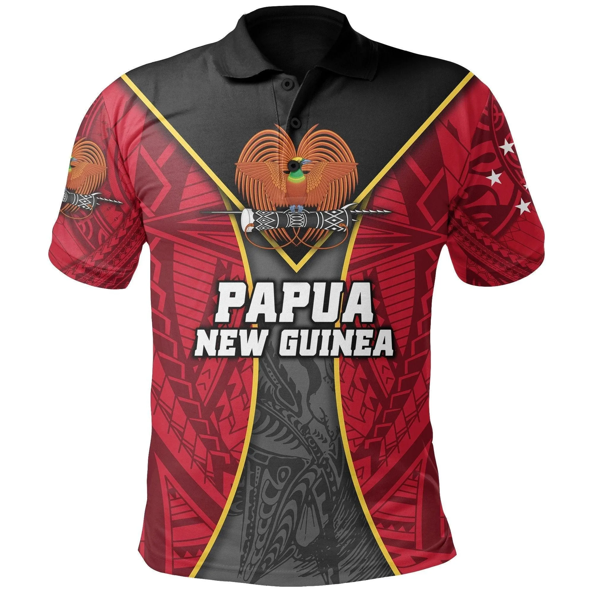 (Custom Personalised) Papua New Guinea Rugby Polo Shirt Style Gown