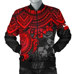 FamilyGater Jacket - Bomber Jacket Tonga Polynesian - Red Turtle - BN15