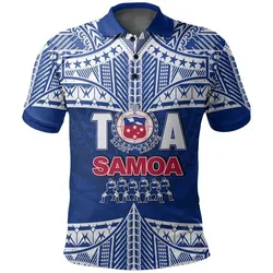 Toa Samoa Rugby Polo Shirt Siva Tau LT6