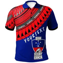 Samoa Custom Personalised Polo - Shirt - Samoa Rugby Fan