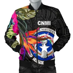 Alohawaii Jacket - Bomber Jacket Northern Mariana Islands - Saipan Hibiscus Polynesian Pattern - BN39