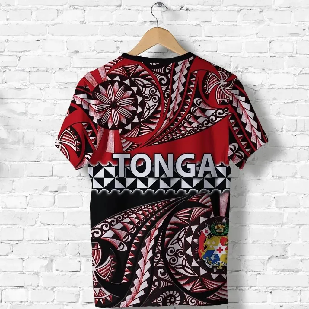 Tonga T Shirt Polynesian Tattoo Tongan Tapa K4