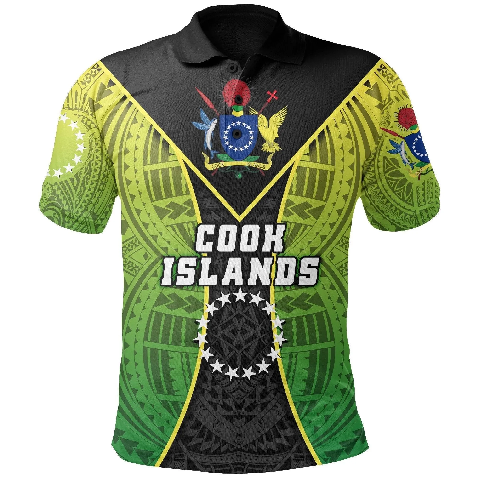 (Custom Personalised) Cook Islands Rugby Polo Shirt Style Gown