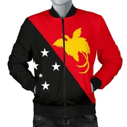 Papua New Guinea Flag Mens Bomber Jackets