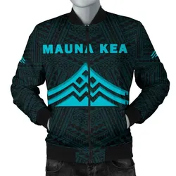FamilyGater Jacket - Hawaii Mauna Kea Polynesian Men's Bomber Jacket Blue - AH - J71