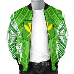Hawaii Polynesian Mens Bomber Jacket - Hawaiian Pattern With Seal