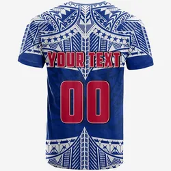 (Custom Personalised And Number) Toa Samoa Rugby T Shirt Siva Tau LT6