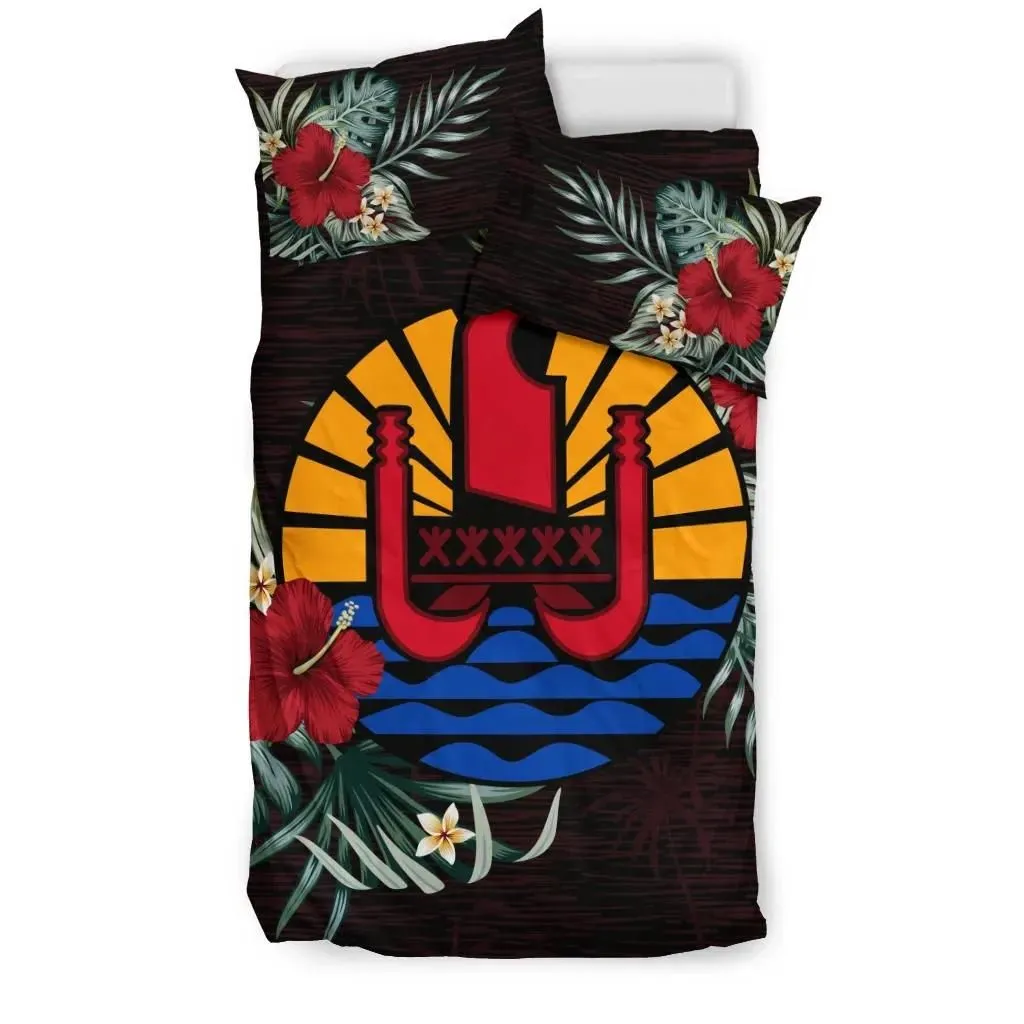 Tahiti Hibiscus Coat Of Arms Bedding Set A02