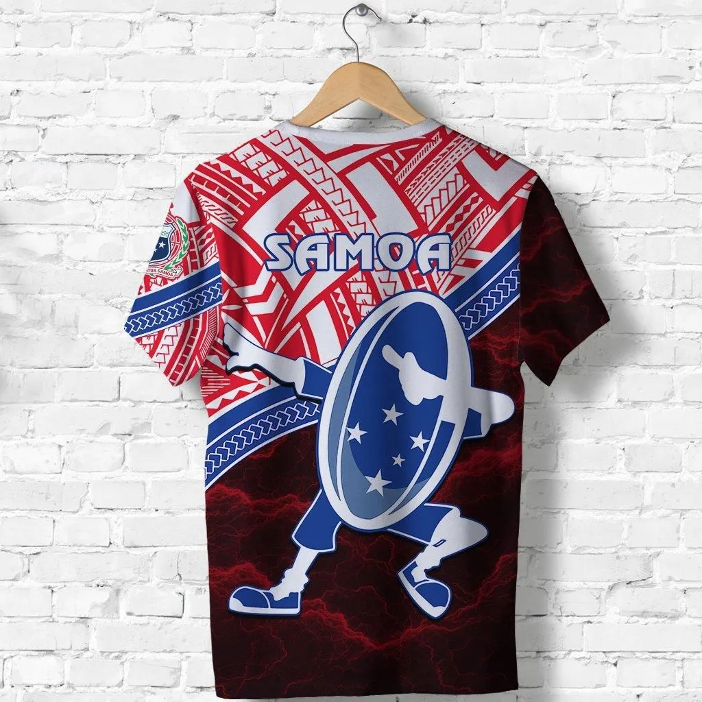 Manu Samoa Rugby T shirt Dab Trend Creative Red