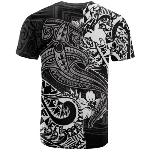 Papua New Guinea T shirt - White Shark Polynesian Tattoo