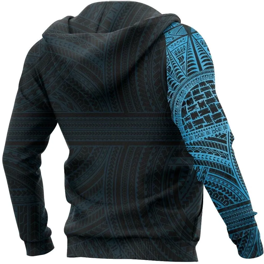 Alohawaii Clothing - Hoodie Tribal Polynesian Tattoo All Over Print A7