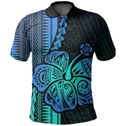 (Custom Personalised)Polynesian Hibiscus Polo Shirt Hawaiian Style No.2 LT6