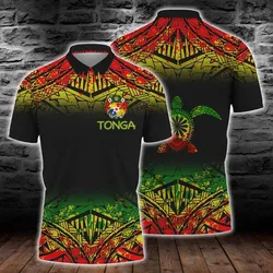Tonga Polynesian Turtle Tattoo Fog Reggae Polo Shirt All Over Print