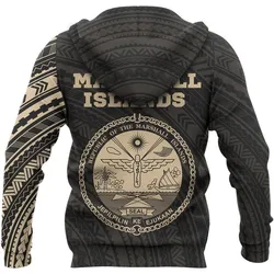 Marshall Islands in My Heart Micronesia Tattoo Style Hoodie NVD1172