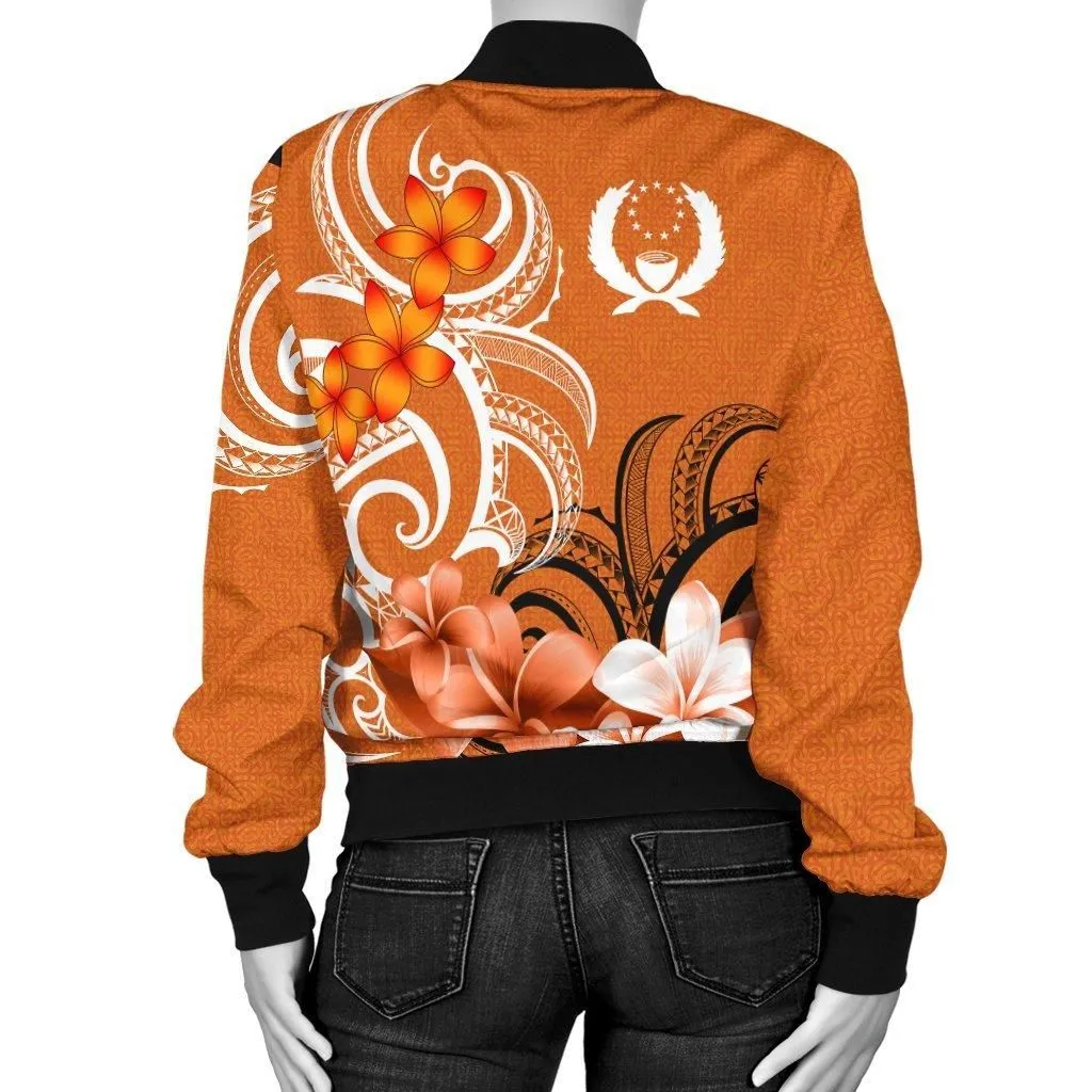Pohpei Womens Bomber Jacket - Pohnpei Spirit