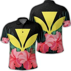 Hawaii Kanaka Tropical Hibiscus Polo Shirt