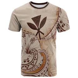 Hawaii Kanaka Maoli T Shirt - Hibiscus Flowers Vintage Style