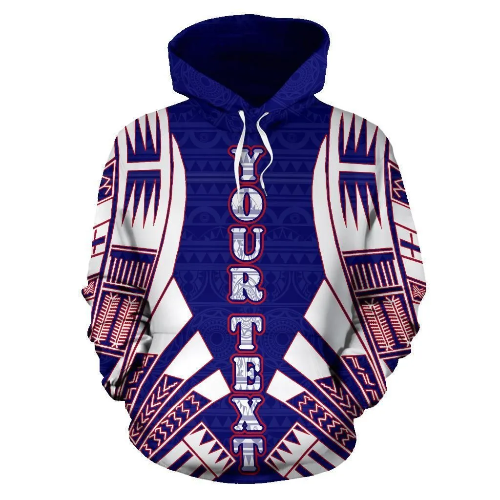 American Samoa All Over Custom Personalised Hoodie - Flag Tattoo Style