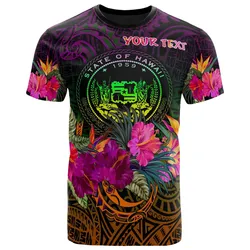 Polynesian Hawaii Summer Hibiscus Unisex 3D T-Shirt All Over Print ONAMO
